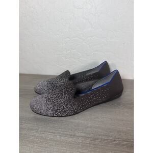 Women’s Rothy’s Twilight Metallic Ombre Gray Silver Sparkle Flats Loafers US‎ 7